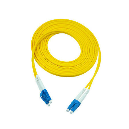0.5M LC-LC Duplex 9/125 Singlemode Fibre Optic Patch Cable Cord Jumper Yellow