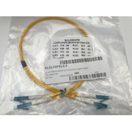 0.5M LC-LC Duplex 9/125 Singlemode Fibre Optic Patch Cable Cord Jumper Yellow