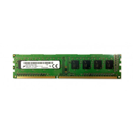 MICRON PC MEMORY RAM 4GB DDR3 PC3-12800 NON-ECC 1Rx8 MT8JTF51264AZ SDRAM MEMORY MODULE HP 698650-154