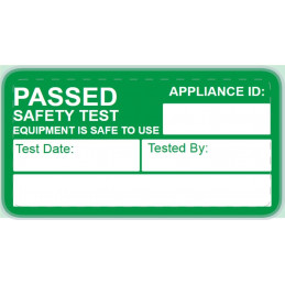325 PAT Test Labels - PASSED - Portable Appliance Test - 38.1mm x 21.2mm
