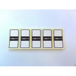 50 Cable ID Cable Tag Labels - 50mm x 25mm White