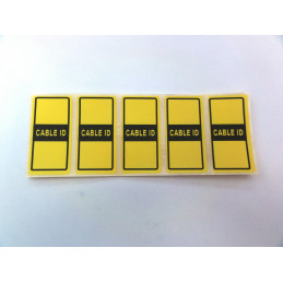 35 Cable ID Cable Tag Labels - 50mm x 25mm - 7 Colours