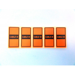 35 Cable ID Cable Tag Labels - 50mm x 25mm - 7 Colours